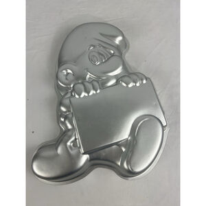 WILTON Smurf 1983 Cake Pan #502-4033 Cartoon Character w/ Message Board